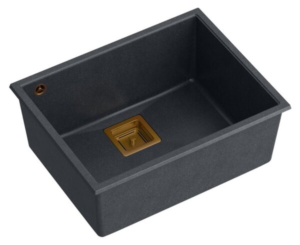 Granite sink DAVID 50 Black Metallic