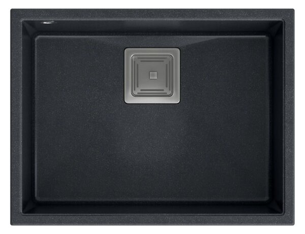 Granite sink DAVID 50 Black Metallic