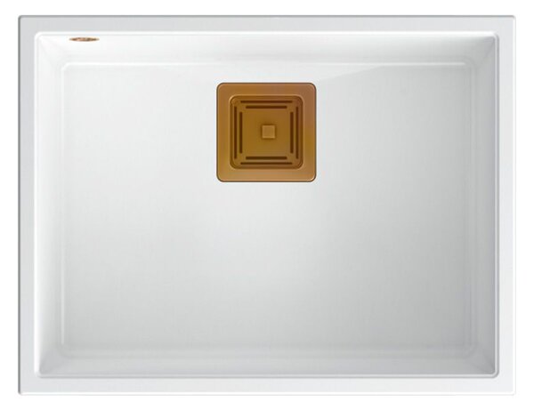 Granite sink DAVID 50 White