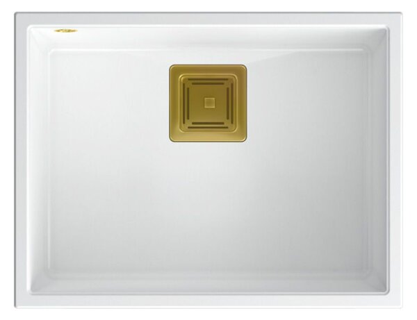 Granite sink DAVID 50 White