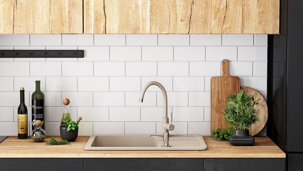 Sinks granit Nils Beige set 5in1