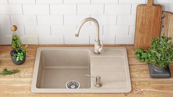 Sinks granit Nils Beige set 5in1