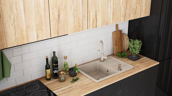 Sinks granit Nils Beige set 5in1