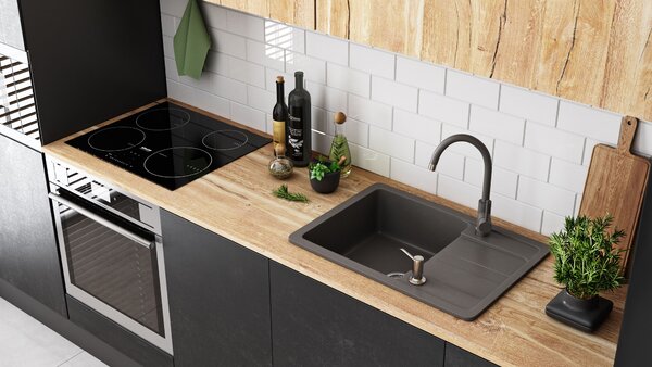 Sinks granit Nils Grey set 5in1
