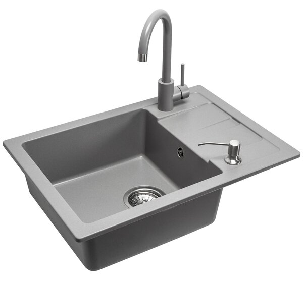 Sinks granit Nils Grey set 5in1