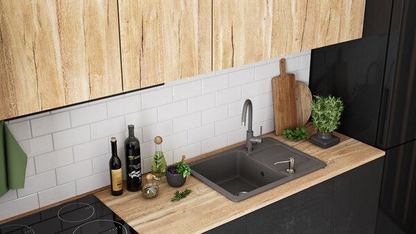 Sinks granit Nils Grey set 5in1