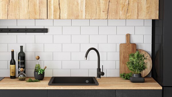 Sinks granit Nels black