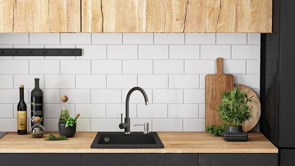 Sinks granit West black metalic