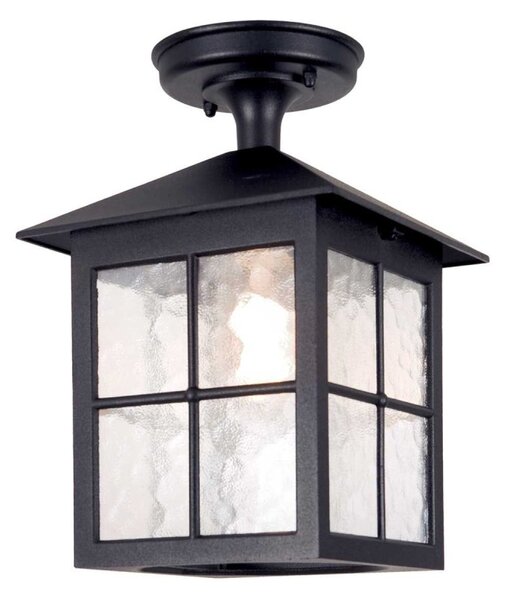 Elstead BL18A-BLACK Winchester exterior, black, flush porch lantern, IP23