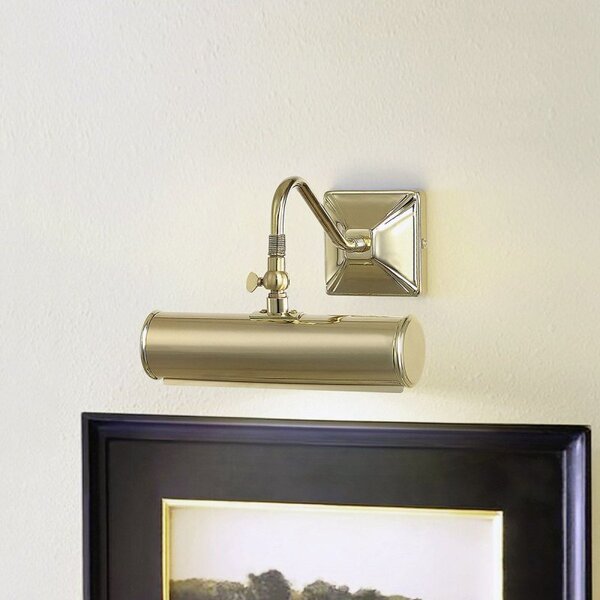 PL1/10 PB Small Traditional Picture Light in Polished Brass