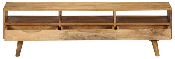 TV Cabinet Solid Mango Wood 140x30x41 cm