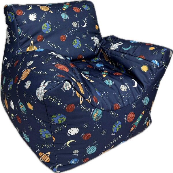 Kaikoo Kids Space Print Beanbag Chair