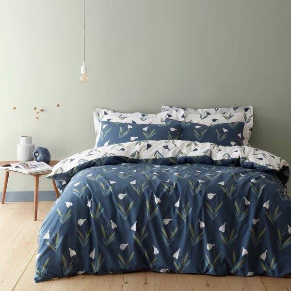 Frida Navy Duvet Cover & Pillowcase Set Navy (Blue)
