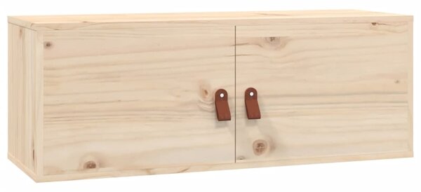 Wall Cabinet 80x30x30 cm Solid Wood Pine