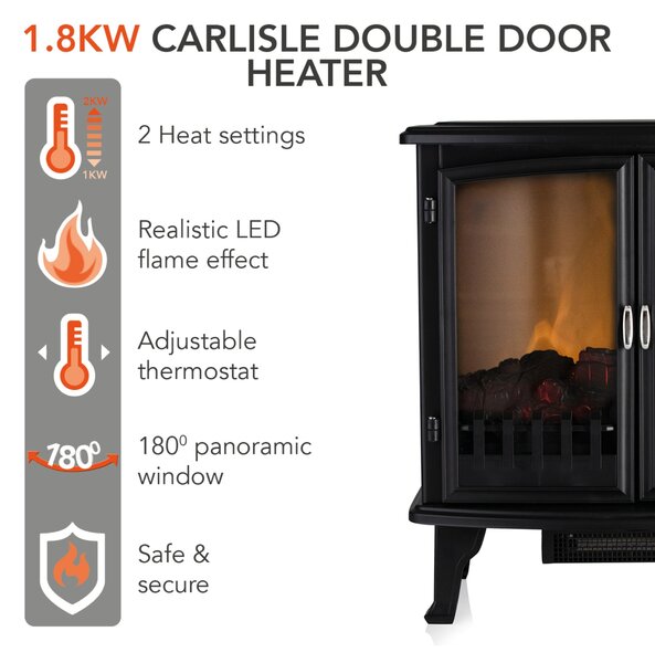 1800W Carlisle Stove Fireplace