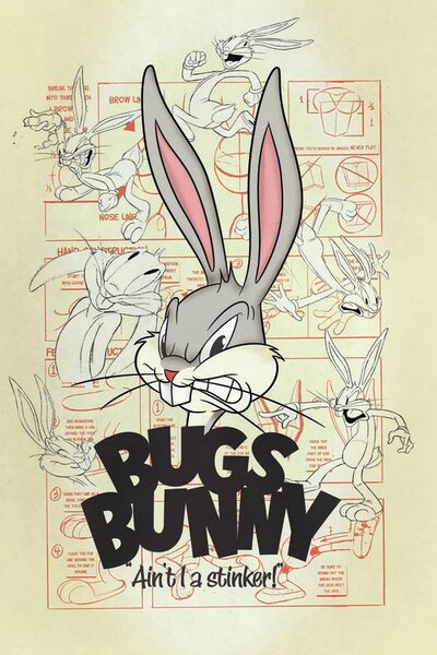 Art Poster Looney Tunes - Bugs Bunny, (26.7 x 40 cm)