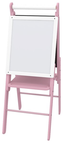 AIYAPLAY Art Easel for Kids with Paper Roll, Height Adjustable Double-Sided Whiteboard Chalkboard, 3 in 1 Easel, for Ages 3-6 Years