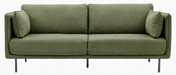 Stockton Verdant Green Boucle Sofa