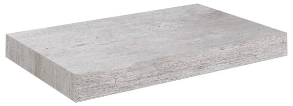 Floating Wall Shelf Concrete Grey 23x23.5x3.8 cm MDF