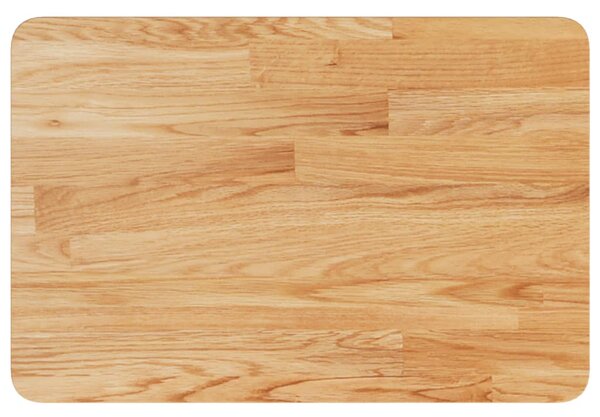 Bathroom Countertop Light Brown 60x40x2.5cm Treated Solid Wood