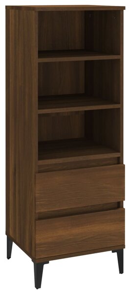 Highboard Brown Oak 40x36x110 cm Engineered Wood