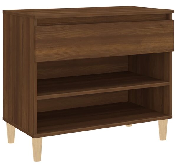 Shoe Cabinet Brown Oak 70x36x60 cm Engineered Wood