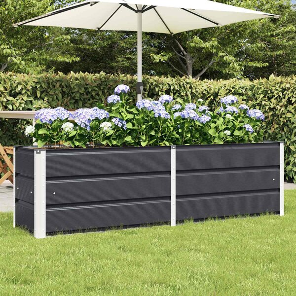 Modenza 160 x 45cm Garden Steel Planter In Anthracite