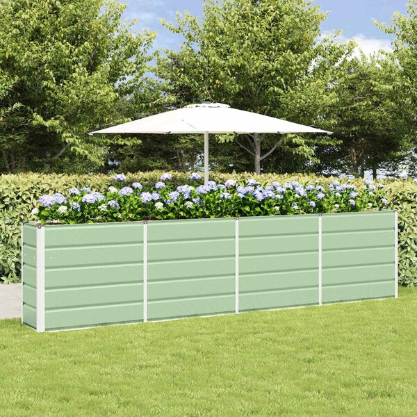 Modenza 320 x 75cm Garden Steel Planter In Green