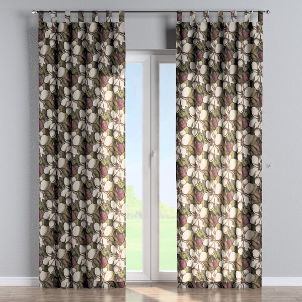 Tab top curtain