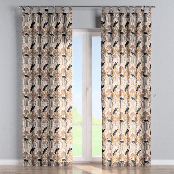 Tab top curtain