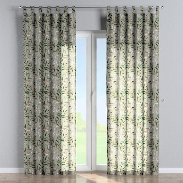 Tab top curtain