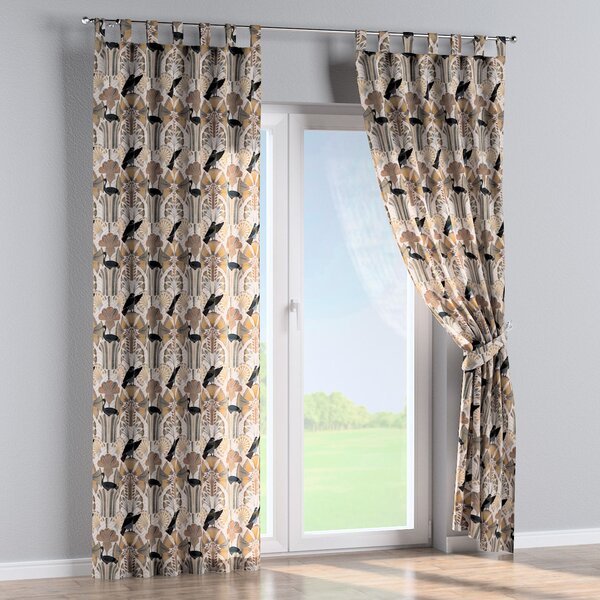 Tab top curtain