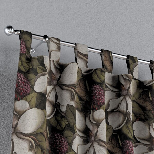 Tab top curtain