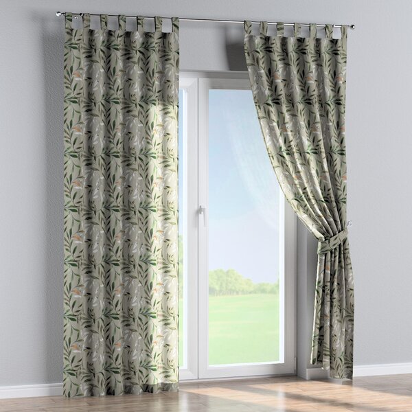 Tab top curtain