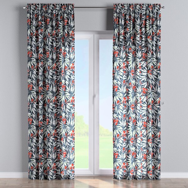 Slot and frill curtain