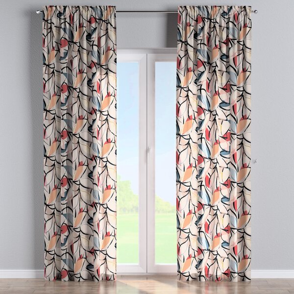 Slot and frill curtain
