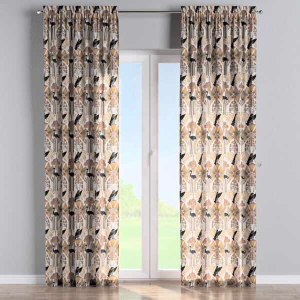 Slot and frill curtain