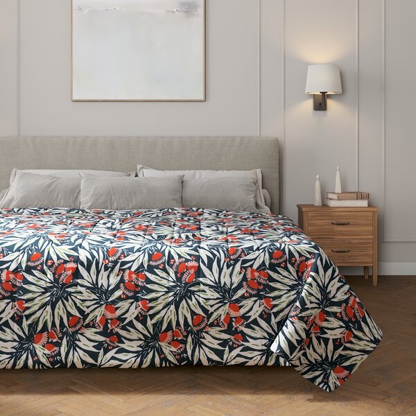 Stripe quilted throw