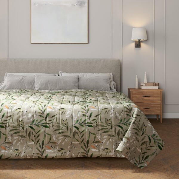 Stripe quilted throw