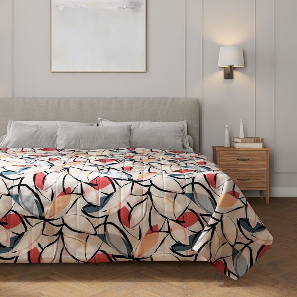 Stripe quilted throw