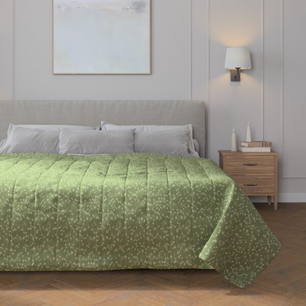 Stripe quilted throw