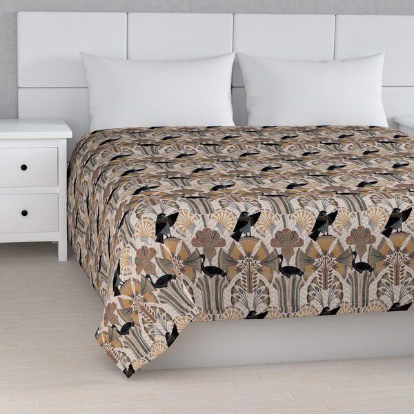 Stripe quilted throw