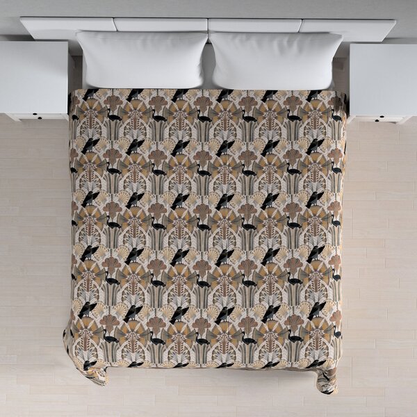 Stripe quilted throw