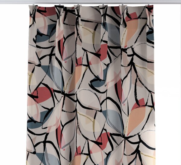 Double pinch pleat curtain
