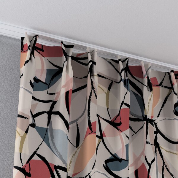 Double pinch pleat curtain