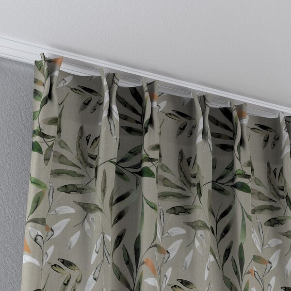 Double pinch pleat curtain