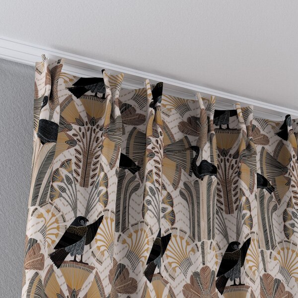 Double pinch pleat curtain