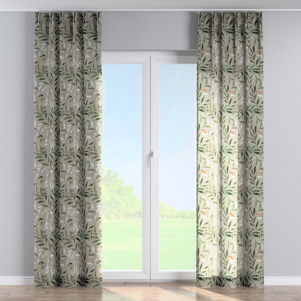 Double pinch pleat curtain