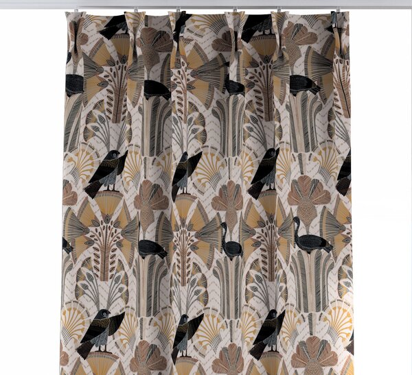 Double pinch pleat curtain