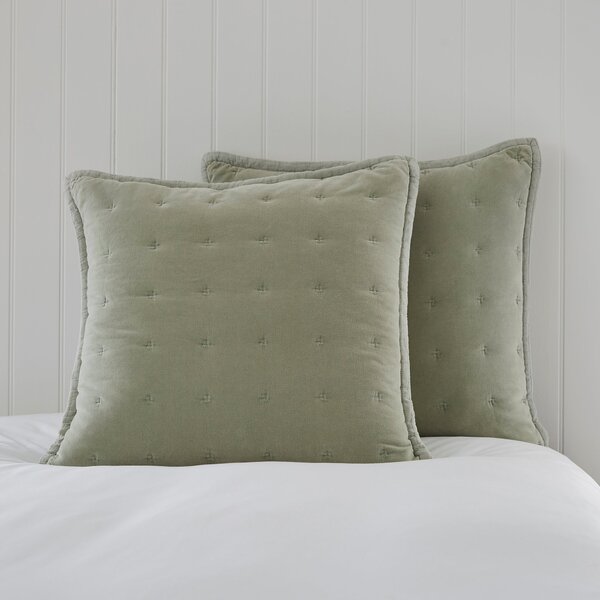 Dorma Adeena Green Continental Pillowcase Sage